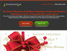 Tablet Screenshot of christmascards411.com